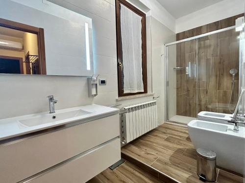 Koupelna v ubytování Agriturismo La Mora