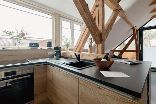 Dapur atau dapur kecil di Südseequartier - Lausitzer Seenland