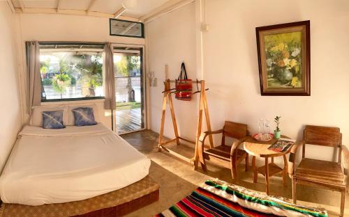 Χώρος καθιστικού στο Ban Narai River Guesthouse