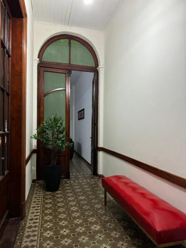Residencia para jóvenes en Paysanduにあるベッド
