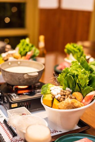 Essen im Privatzimmer oder in der Nähe