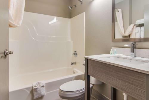 Bilik mandi di Quality Inn & Suites Grove City-Outlet Mall