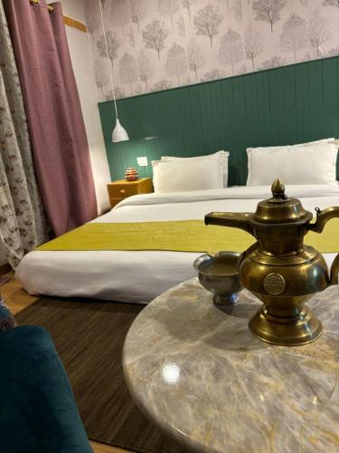 Katil atau katil-katil dalam bilik di Sumdo saspochey farmstay