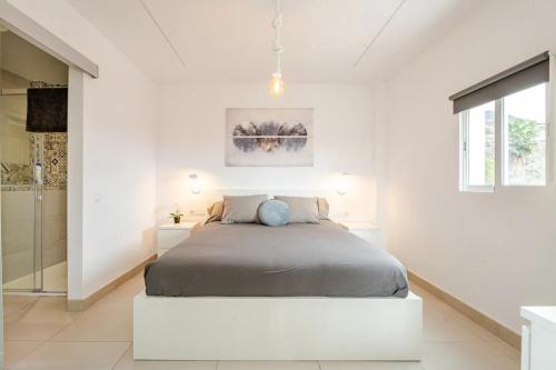 Postel nebo postele na pokoji v ubytování Casa Leo, rural house with garden, Adeje, Menores