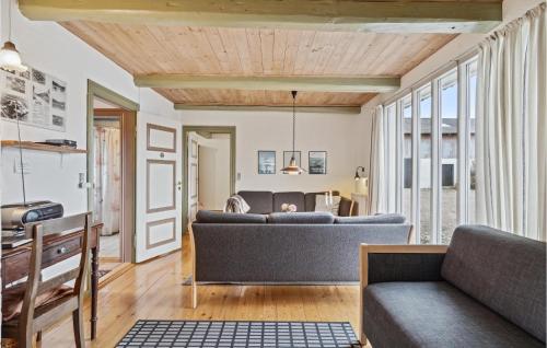 a living room with a couch and a table at Amazing Apartment In Faaborg With Wifi in Faaborg