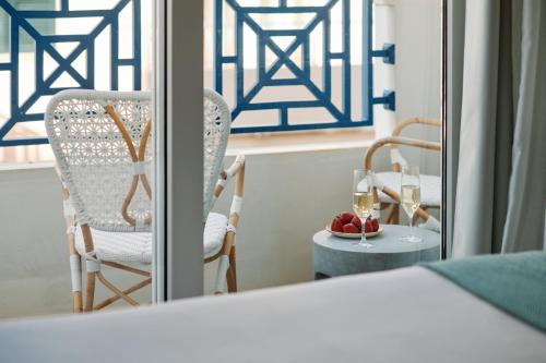 Ένα ή περισσότερα κρεβάτια σε δωμάτιο στο Hotel Honucai