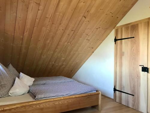 Postel nebo postele na pokoji v ubytování Himmelshof