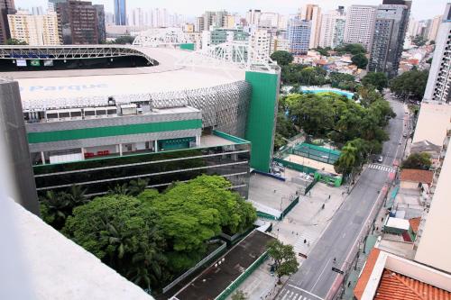 Nespecifikovaný výhled na destinaci São Paulo nebo výhled na město při pohledu z apartmánu