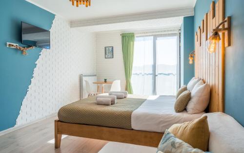 Cama o camas de una habitación en Winterfell in New Gudauri