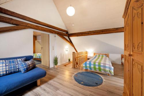 Postel nebo postele na pokoji v ubytování Am Fabianstift