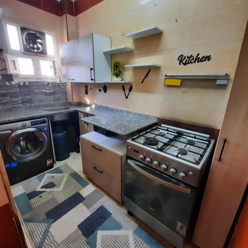 Dapur atau dapur kecil di استمتع بالمساحات الخضراء ورؤية الطبيعة امامك