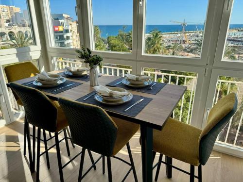 Cozy apartment with port view