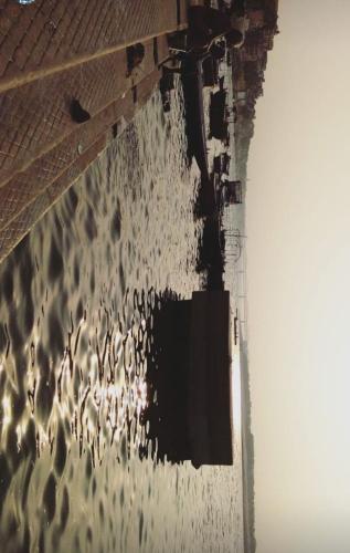 a view of a wall with water on it at Sukoon River Homestay in Varanasi