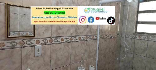Bilik mandi di Arraial do Cabo - Brisas do Farol - Aluguel Econômico