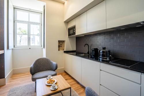 Dapur atau dapur kecil di Gigantones GuestHouse
