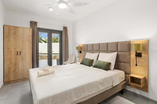 Ένα ή περισσότερα κρεβάτια σε δωμάτιο στο Bonaire Beach Apartment 3 with communal pool and diving facilities
