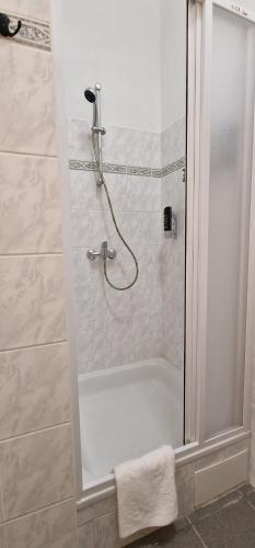 Koupelna v ubytování Apartmány U sovy