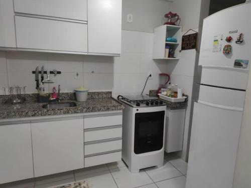 Kuchyň nebo kuchyňský kout v ubytování Condominio Águas de olivença Privê