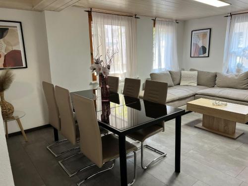 Ruang duduk di Ferienhaus Möhrle 2