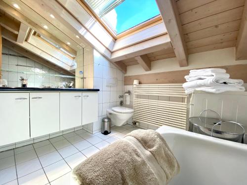 Koupelna v ubytování Heidahüs Penthouse