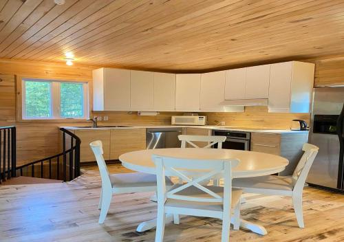 Kuchyň nebo kuchyňský kout v ubytování chalet Ani