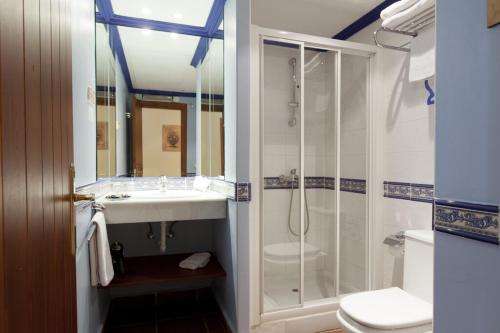 Koupelna v ubytování Hotel Casona de la Reyna