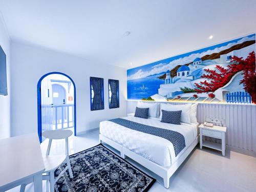 Postel nebo postele na pokoji v ubytování Jungwok Blue Ocean Resort