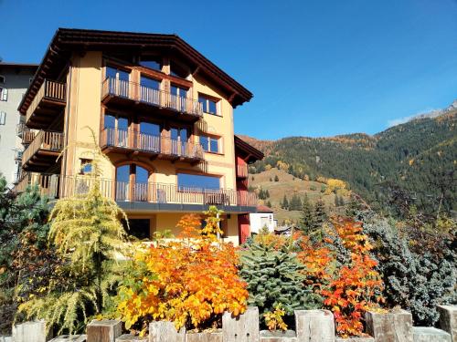 a building on the side of a mountain at Chalet MAOL Luxury Living in Valdidentro