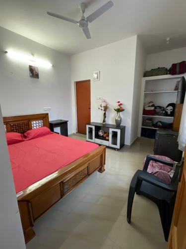 Postel nebo postele na pokoji v ubytování Bliss-family Homestay