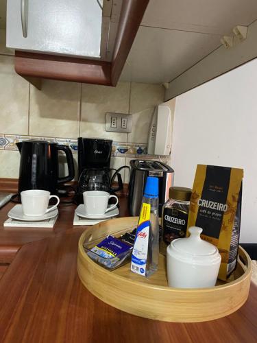 Η κουζίνα ή μικρή κουζίνα στο Apartamento Frente a Playa Brava