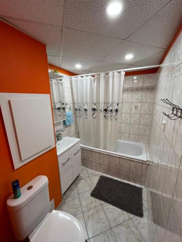 Koupelna v ubytování Apartman QUATTRO