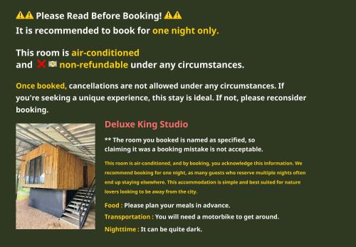 a page of a brochure for a house with a staircase at The Forest - Sell the Experience in Pai