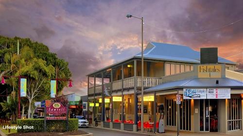 a building on the side of a street at Nina's Place in Sawtell