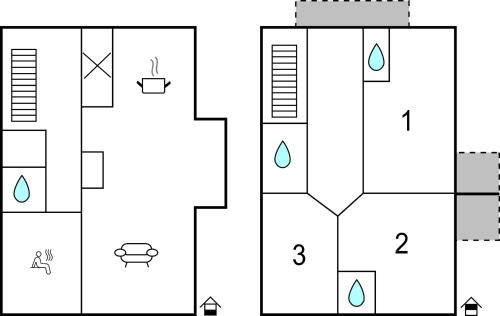 Κάτοψη του Ferienhaus Mit Sauna