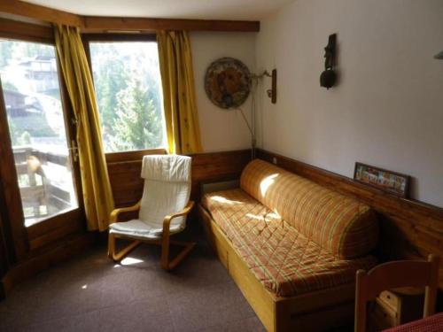 Area soggiorno di Grand studio 4 pers au pied des pistes - Wifi - parking
