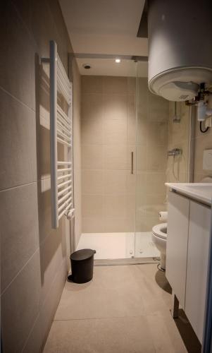 une salle de bain avec douche et toilettes dans l'établissement À 10 minutes de la gare de Sartrouville, à Sartrouville