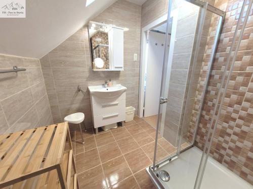 Ένα μπάνιο στο Wohnung Katalin