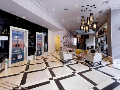 Et tv og/eller underholdning på Apartamento Pátio Paulista