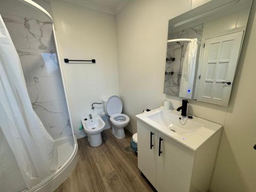 Ένα μπάνιο στο Apartamento Familiar Parque Alonso Sánchez