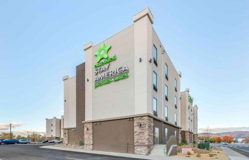 a building with a sign on the side of it at Extended Stay America Premier Suites - Reno - Sparks in Sparks