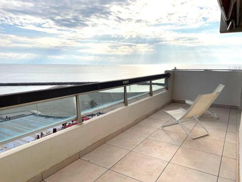 Appartement front de mer 6 pers, parking, WIFI