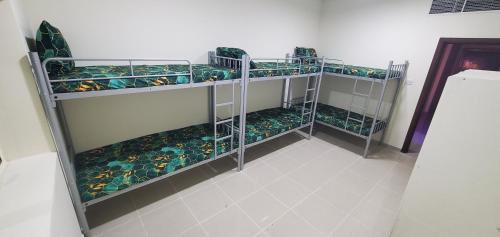 Palanda nebo palandy na pokoji v ubytování Homely Hostel