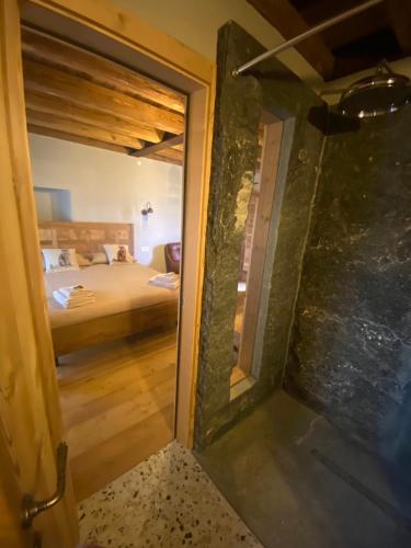Postel nebo postele na pokoji v ubytování Chalet Valchiavenna