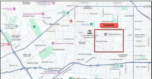 a map of the location of the convention at Cozy Home in LA - Free Parking 10 Min to Cedars in Los Angeles