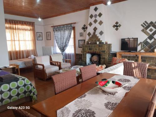 Posezení v ubytování Pindos Mountain View Rooms