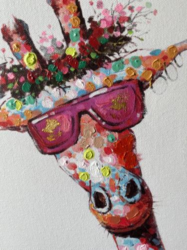 a painting of a skull with sunglasses on it at Gästehaus Schorn in Zell an der Mosel