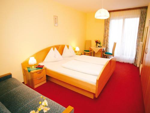 Cama o camas de una habitación en Pension Unterburg