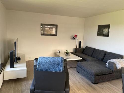 Χώρος καθιστικού στο Feriehus i lille lokalsamfund