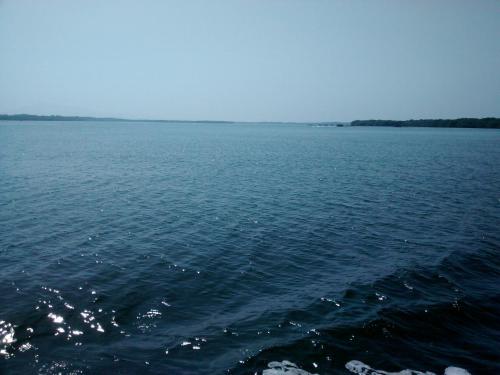 a view of a large body of water at Hotel Pousada Recanto in Ilha Comprida