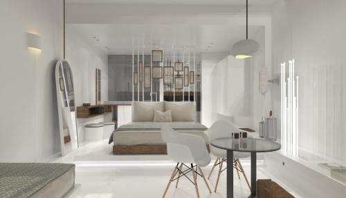 Ruang duduk di Oia Suites